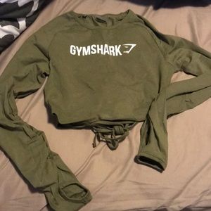 Gym shark crop top